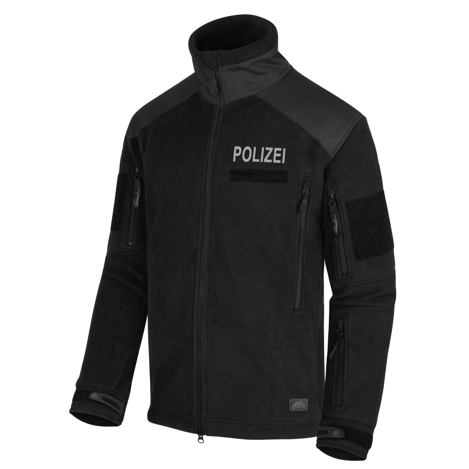 Helikon-Tex Liberty Jacke mit reflektierendem POLIZEI-, JUSTIZ- oder ORDNUNGSAMT-Aufdruck und zusätzlichem Klettbereich für Dienstnummer/Name