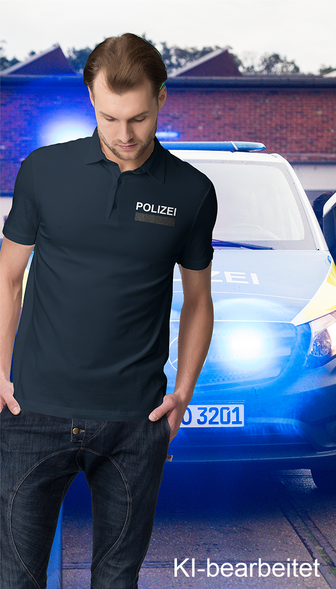 Polizei-Polo-Shirts Kurz