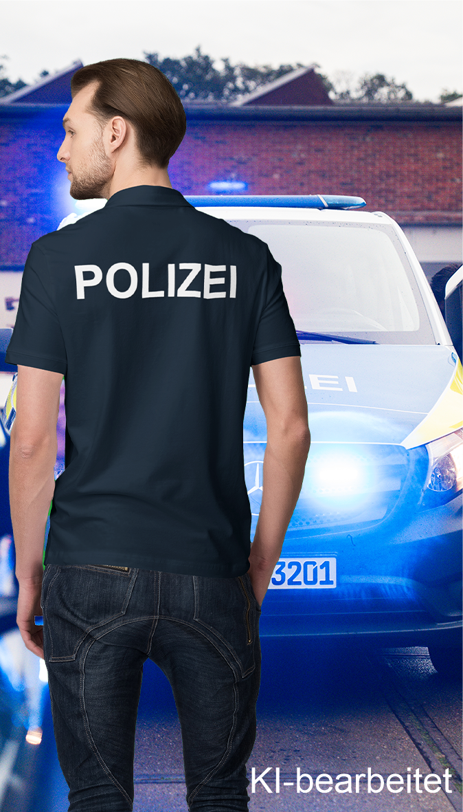 Polizei-Polo-Shirts Kurz